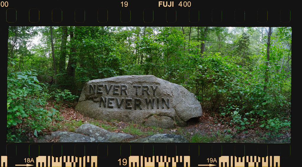 Dogwood Common artwork titled Never Try Never Win from the Rocky Neck Artist Colony series by Chuck Davis.