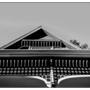 Eureka Springs Gable archival fine art print of a historic gabled building in Eureka Springs, Arkansas by Chuck Davis